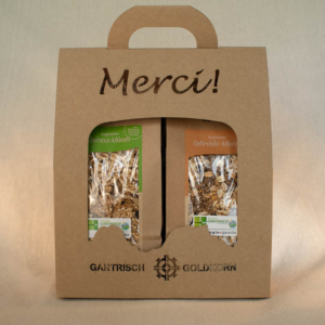 Geschenkverpackung "Merci"